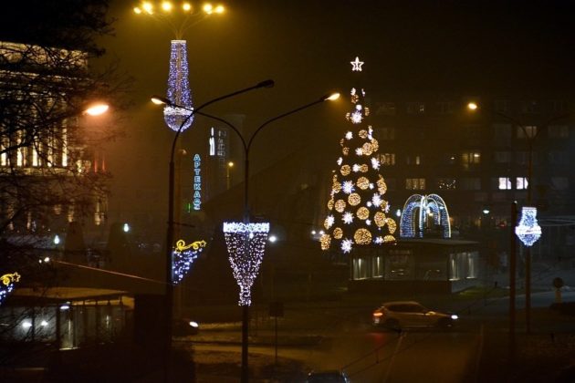 Dekoracje świąteczne w Dąbrowie G&oacute;rniczej &ndash; fot. Dariusz Nowak (nddg)