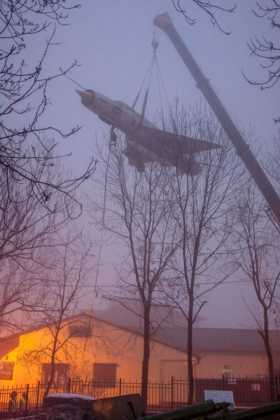 Transport MiG - 21M - fot. Muzeum Miejskie "Sztygarka" w Dąbrowie G&oacute;rniczej