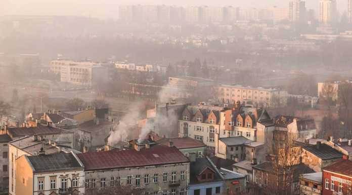 Smog w Będzinie - fot. Zagłębiowski Alarm Smogowy