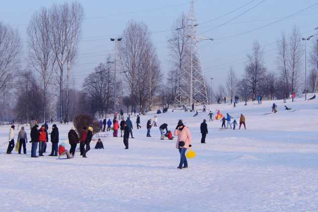 Zima na Górce Środulskiej w Sosnowcu - fot. MC
