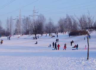 Zima na Górce Środulskiej w Sosnowcu - fot. MC