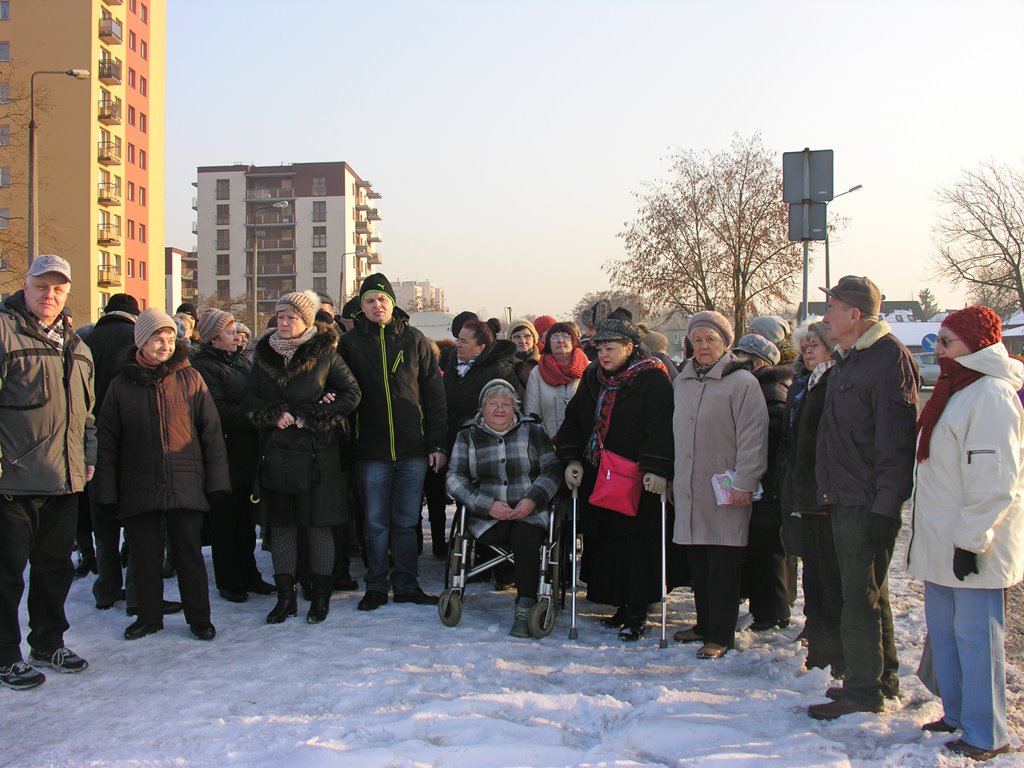 Mieszkańcy osiedla Morcinka protestują przeciwko likwidacji przystanku - fot. AR