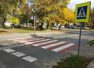 Przejście dla pieszych w Milowicach – fot. Wojciech Nitwinko