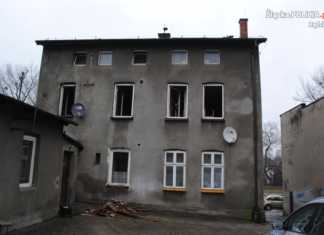 Pożar - KPP Będzin