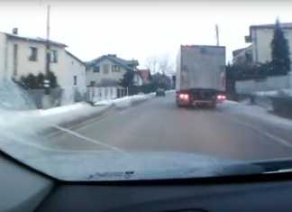 Pijany kierowca ciężarówki - fot. KPP Będzin