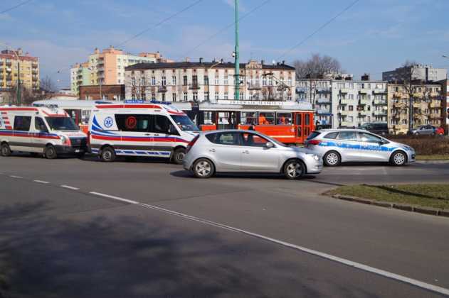 Śmiertelna kolizja na rondzie Gierka w Sosnowcu – fot. MZ