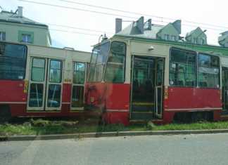 Wykoleił się tramwaj - fot. Grzegorz Krawczyk
