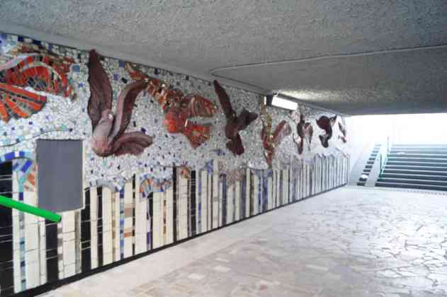 Odnowiono przejście i mozaiki w Sosnowcu - fot. MC