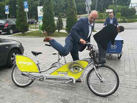 Testują rowery miejskie w Jaworznie – fot. UM Jaworzno