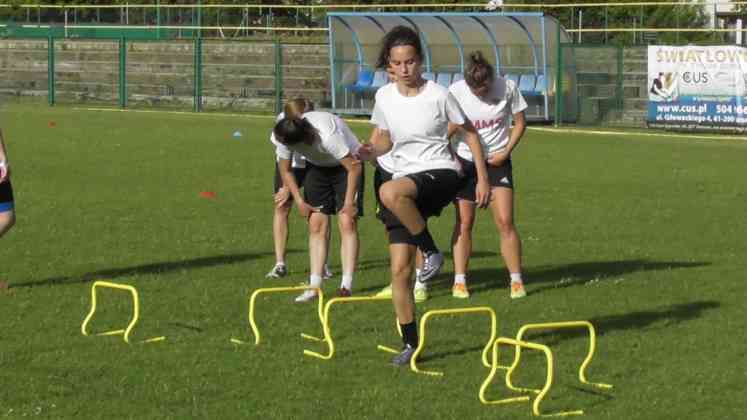 Pierwszy trening piłkarek Czarnych Sosnowiec - fot. Janusz Dyszkowski/Czarni Sosnowiec