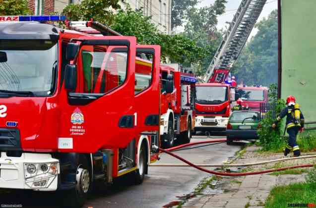 Pożar w Sosnowcu - fot. Sebastian Marcinik/Sosnowiec 998