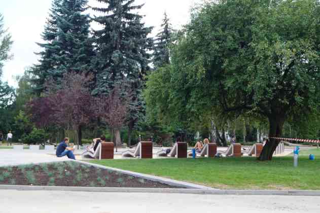 Strefa relaksu w Parku Sieleckim - fot. MC
