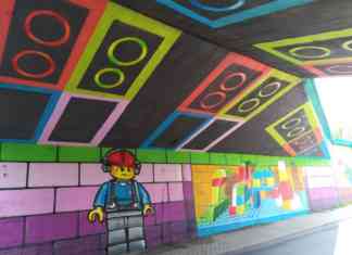 Wiadukt z klocków Lego - fot. UM Czeladź