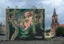 "Sosnowy początek" nowy mural w Sosnowcu - fot. UM Sosnowiec