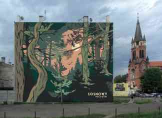 "Sosnowy początek" nowy mural w Sosnowcu - fot. UM Sosnowiec