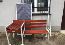 Ławeczka z przewijakiem - fot. UM Poręba