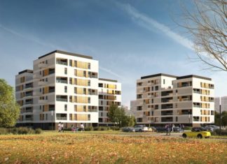 Koncepcja osiedla komunalnego, które powstanie w miejscu byłego ośrodka dla dzieci niewidomych - projekt Architekci APA R. MALINA