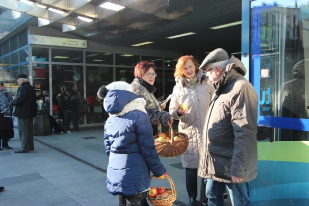 Akcja „Jabłko zamiast papierosa” w Sosnowcu – fot. MC