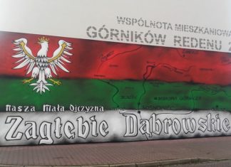 Mural w centrum Dąbrowy Górniczej - fot. AR