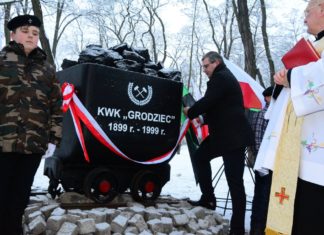 Pomnik upamiętniający działalność kopalni „Grodziec” - fot. UM Będzin