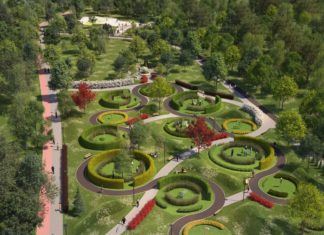 Park Hallera po rewitalizacji - fot. pracownia projektowa AiM Architekci Arkadiusz Miśkiewicz