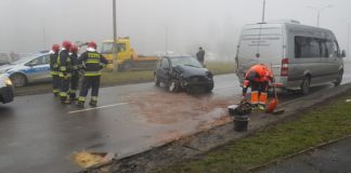 Wypadek w Sosnowcu - fot. "Badyl"/Gdzie stoją w Sosnowcu