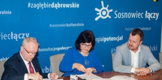 Podpisanie umowy w sprawie kanalizacji w Sosnowcu - fot. UM Sosnowiec
