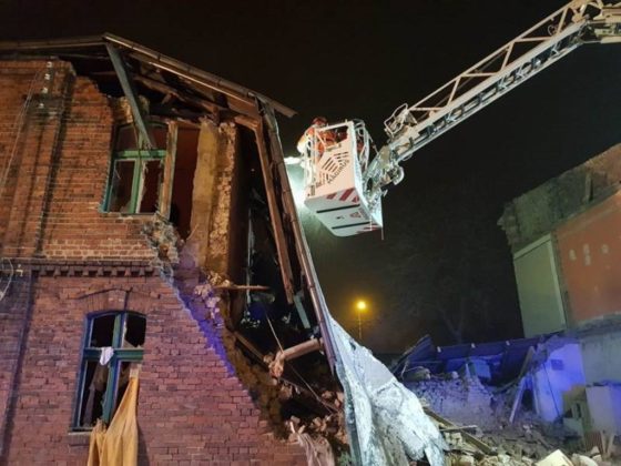 Katastrofa budowlana w Sosnowcu - fot. SGPR Nowy Sącz