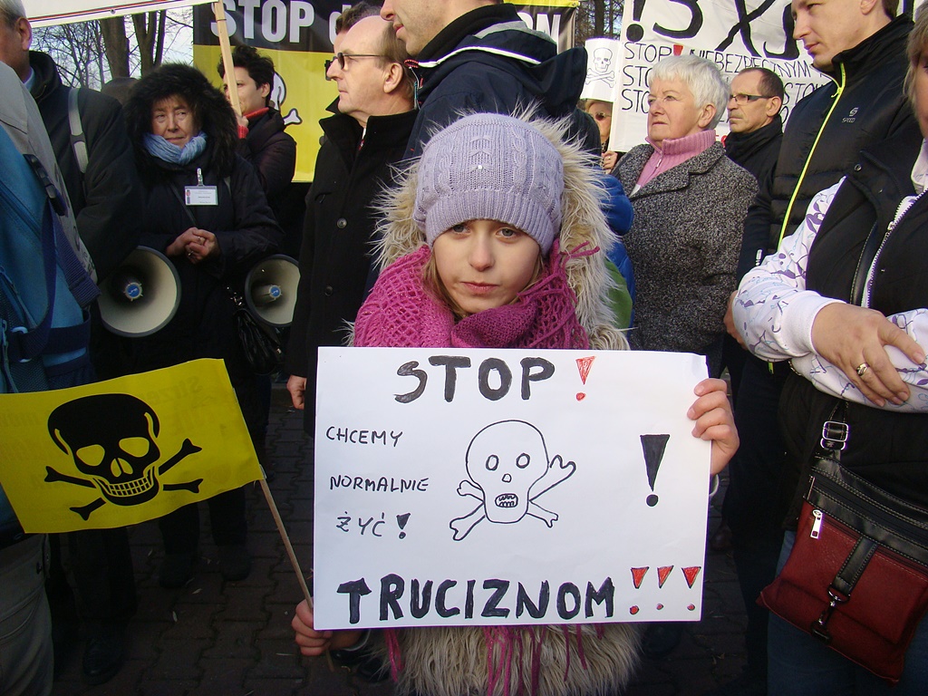 Protest w Strzemieszycach - fot. AR