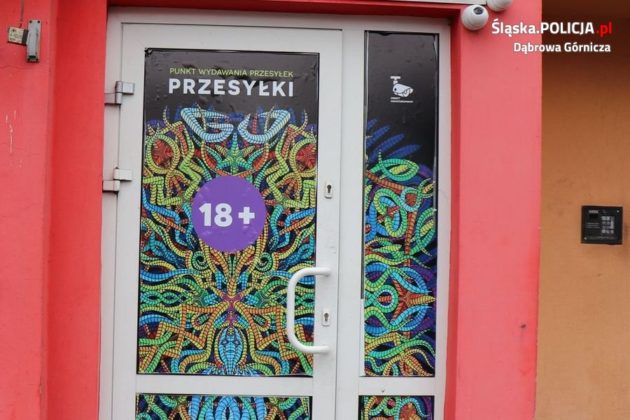 Sklep z dopalaczami - fot. KMP Dąbrowa G&oacute;rnicza