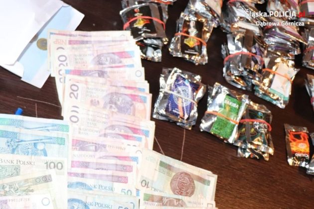 Sklep z dopalaczami - fot. KMP Dąbrowa G&oacute;rnicza