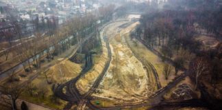 Trwa remont Parku Grabek w Czeladzi - fot. Maciej Łukasik - MEGADRON