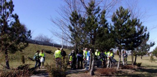 Wspólna akcja podopiecznych schroniska Caritas i C.H. Auchan na rzecz sosnowieckiego hospicjum - fot. Caritas