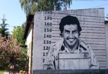 Mural z podobizną Pablo Escobara - fot. Tomasz Grząślewicz