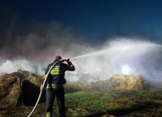 Pożar w dzielnicy Bugaj - fot. Sławomir Żmudka