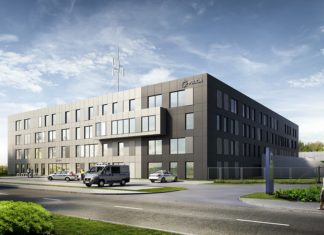 Nowa Komenda Miejska Policji w Sosnowcu – fot. Demiurg Poznań