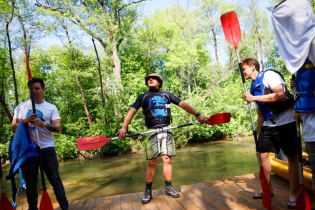Spływ kajakowy po Białej Przemszy &ndash; fot. UM Sosnowiec