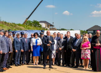 Inauguracja budowy nowej komendy policji w Sosnowcu - fot. Maciej Łydek/UM Sosnowiec