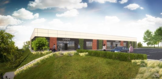 Nowy pawilon handlowy przy ul. 11 Listopada w Sosnowcu - fot. P.A. Nova