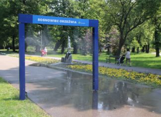 Kurtyna wodna w Sosnowcu - fot. UM Sosnowiec