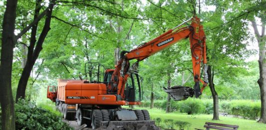 Trwa rewitalizacja Parku Hallera - fot. AR