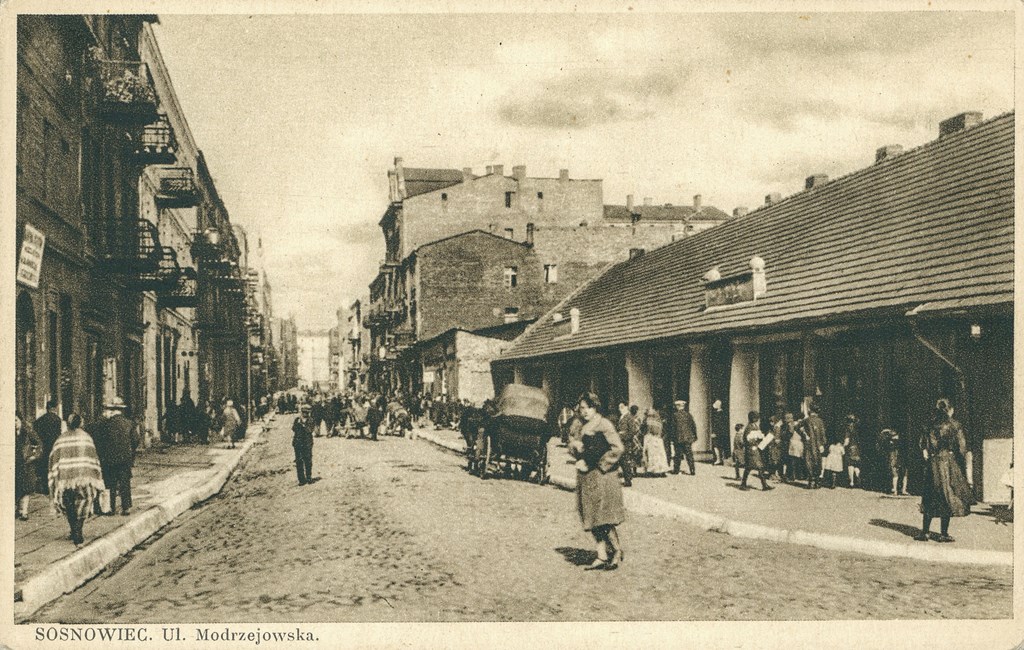 Ulica Modrzejowska w Sosnowcu - fot. Muzeum Sosnowiec