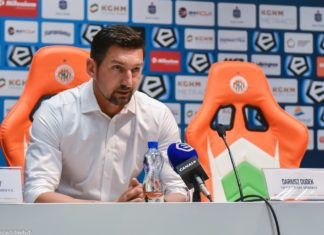 Dariusz Dudek po meczu z KGHM Zagłębie Lubin – fot. Wojciech Rejdych