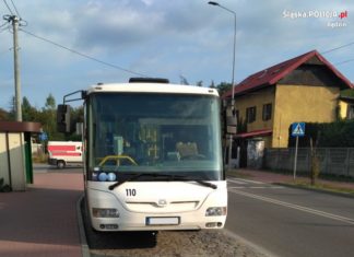 Policja zatrzymała pijanego kierowcę autobusu – fot. KPP Będzin
