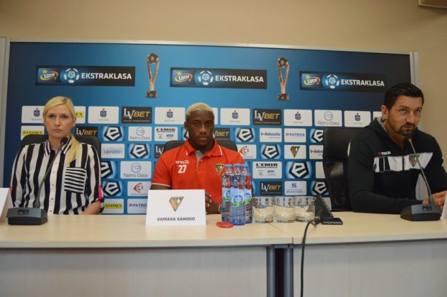 Konferencja Zagłębia Sosnowiec przed meczem z Legią Warszawa &ndash; fot. MZ