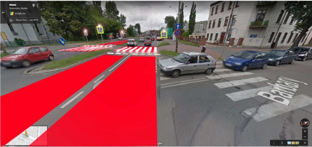 Inteligentne przejście przy kościele św. Barbary w Sosnowcu – fot. UM Sosnowiec