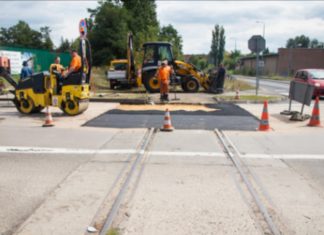 Demontaż przejazdu kolejowego Aleja Mireckiego - fot. UM Sosnowiec