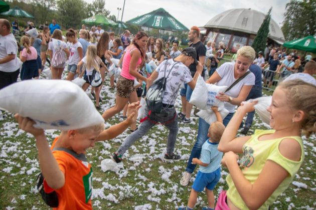 Wielka bitwa na poduszki w Sosnowcu - fot. UM Sosnowiec/PL