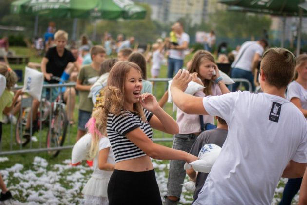 Wielka bitwa na poduszki w Sosnowcu - fot. UM Sosnowiec/PL