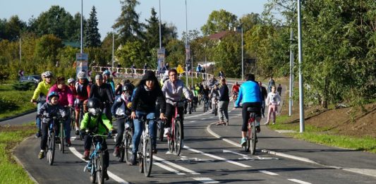 Otwarcie velostrady w Jaworznie – fot. Facebook/Paweł Silbert – Prezydent Miasta Jaworzna